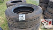 (4) 275/70R22.5 Tires