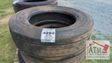 (4) 275/70R22.5 Tires