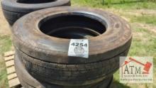 (4) 275/70R22.5 Tires