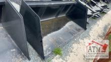 90" Heavy Duty Litter Bucket - Skidsteer Attach