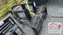 Hydraulic Hay Bale Grapple - Skidsteer Attach