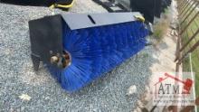 72" Angle Broom - Skidsteer Attachment