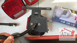 (3) Pairs of Tail Lights with Tag Brackets
