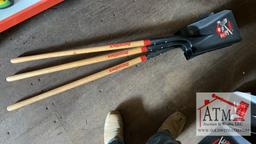 (3) New Flathead Shovels