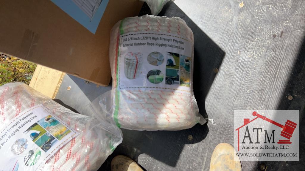 NEW 5/8" 328' Polyester Outdoor Rope