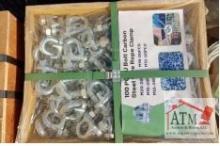 NEW 100 PC U Bolt Carbon Steel Wire Rope Clamps
