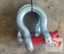 (2) NEW 1-1/8" Screw Pin Anchor Shackles