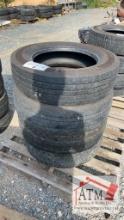 (4) 225/70R19.5 Tires