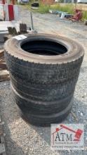 (4) 225/70R19.5 Tires