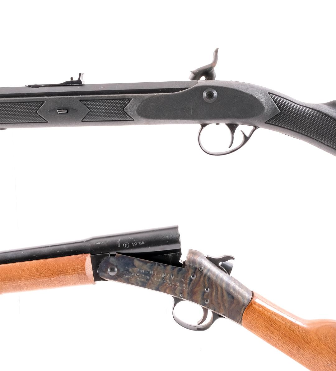 Two Black Powder Hunting Guns: Rifle & Shotgun