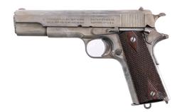 Cadmium Plated Colt 1911 USMC .45 Semi Auto Pistol