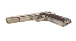 Cadmium Plated Colt 1911 USMC .45 Semi Auto Pistol