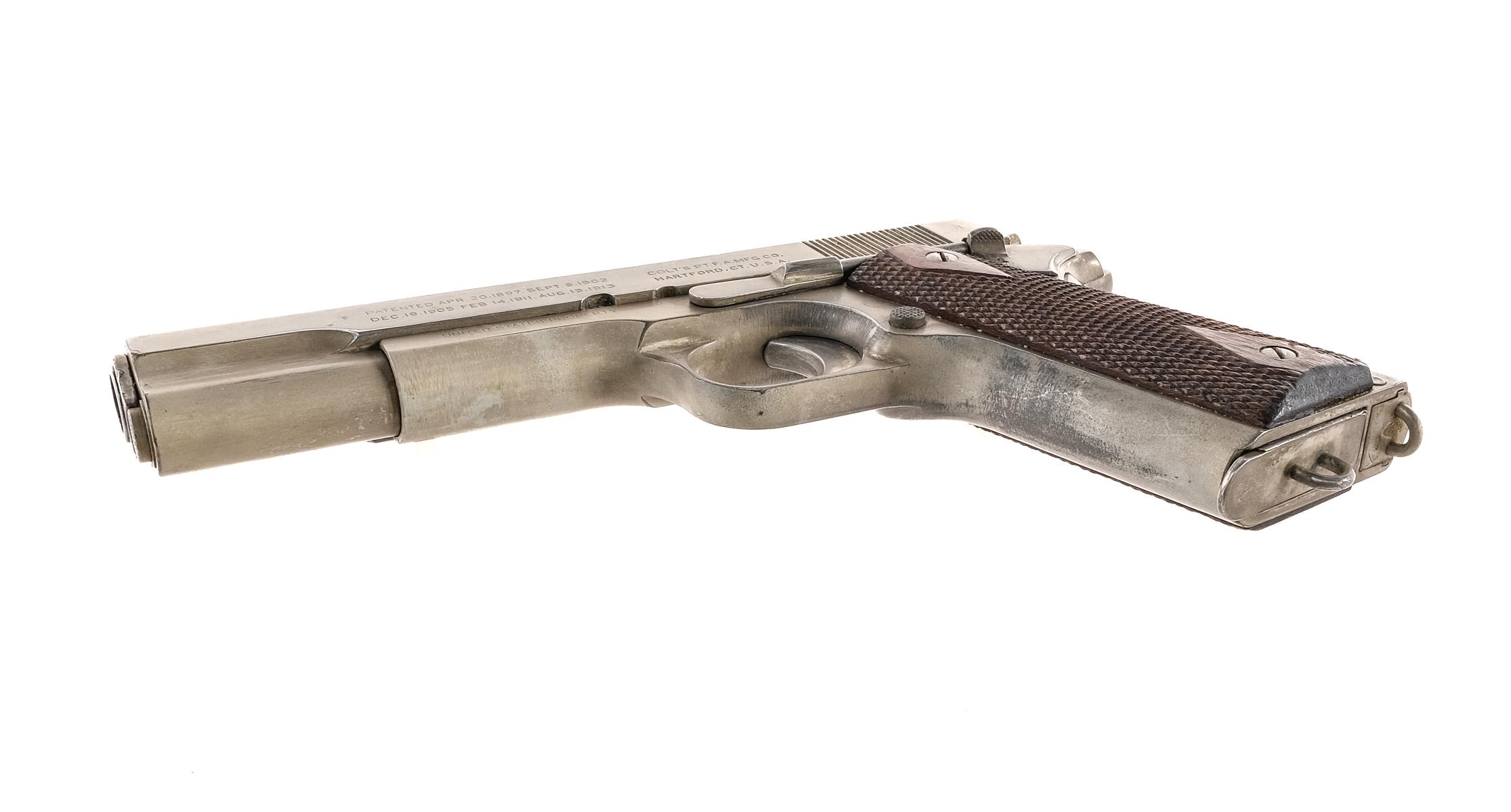 Cadmium Plated Colt 1911 USMC .45 Semi Auto Pistol