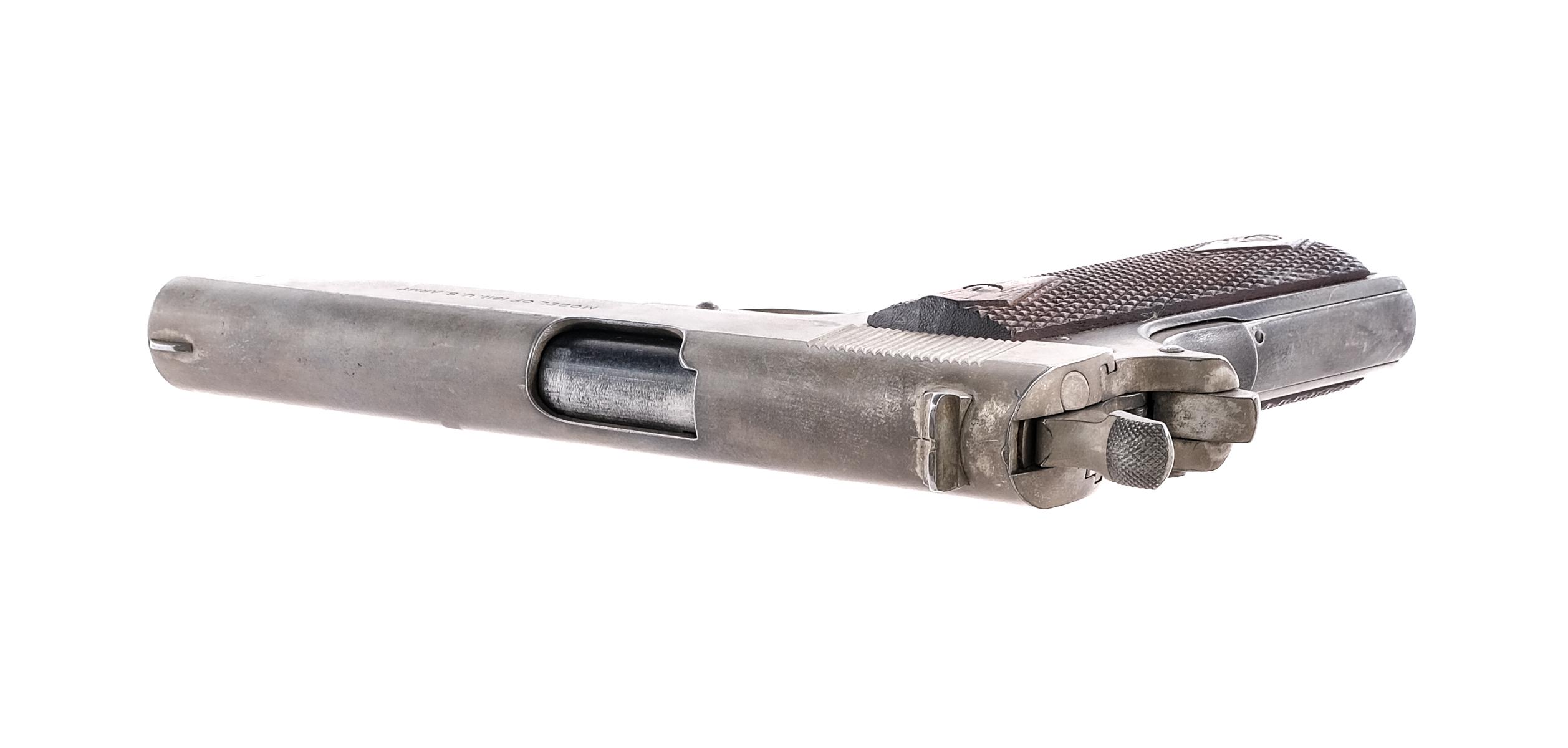 Cadmium Plated Colt 1911 USMC .45 Semi Auto Pistol