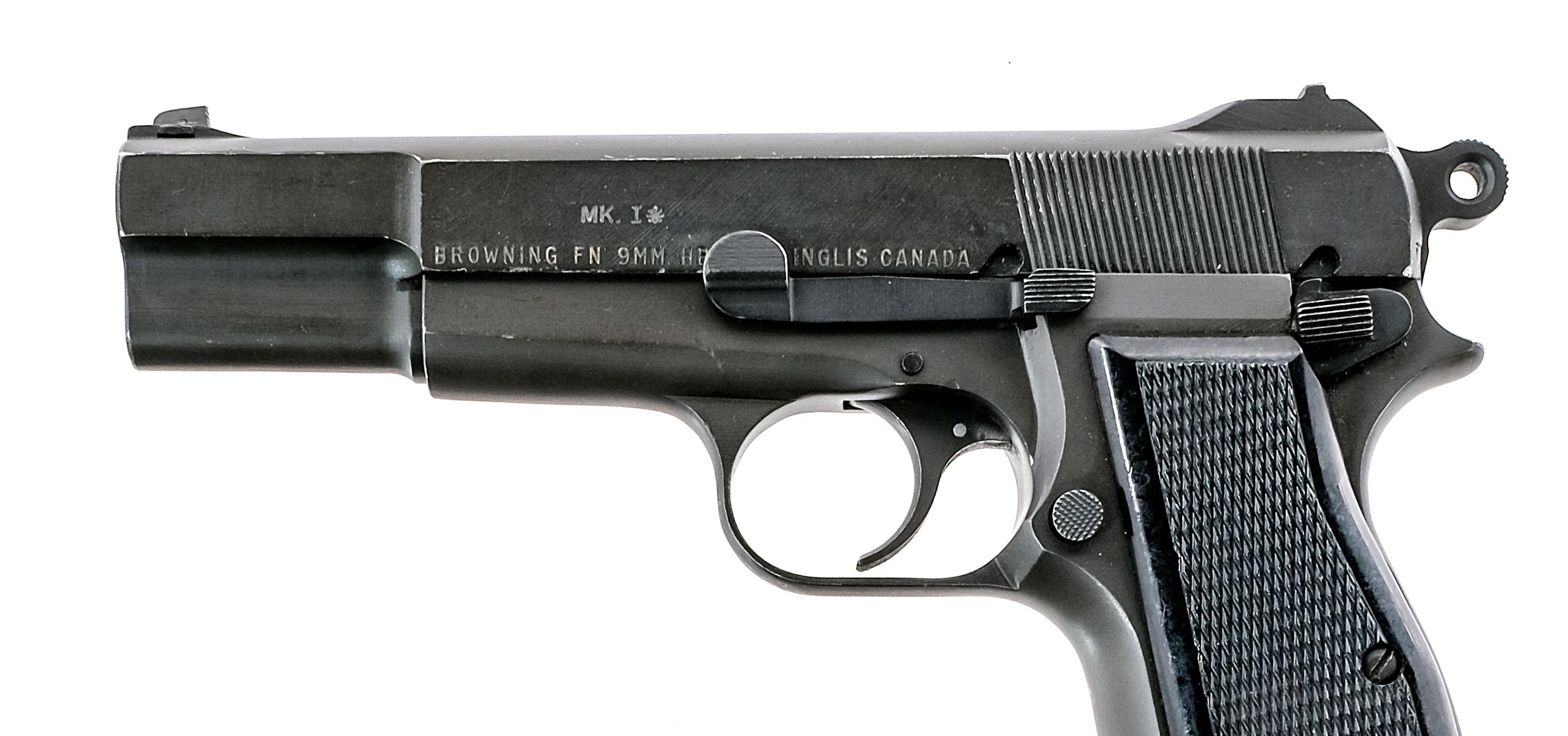 Inglis MK I* Hi Power 9mm Pistol w/stock