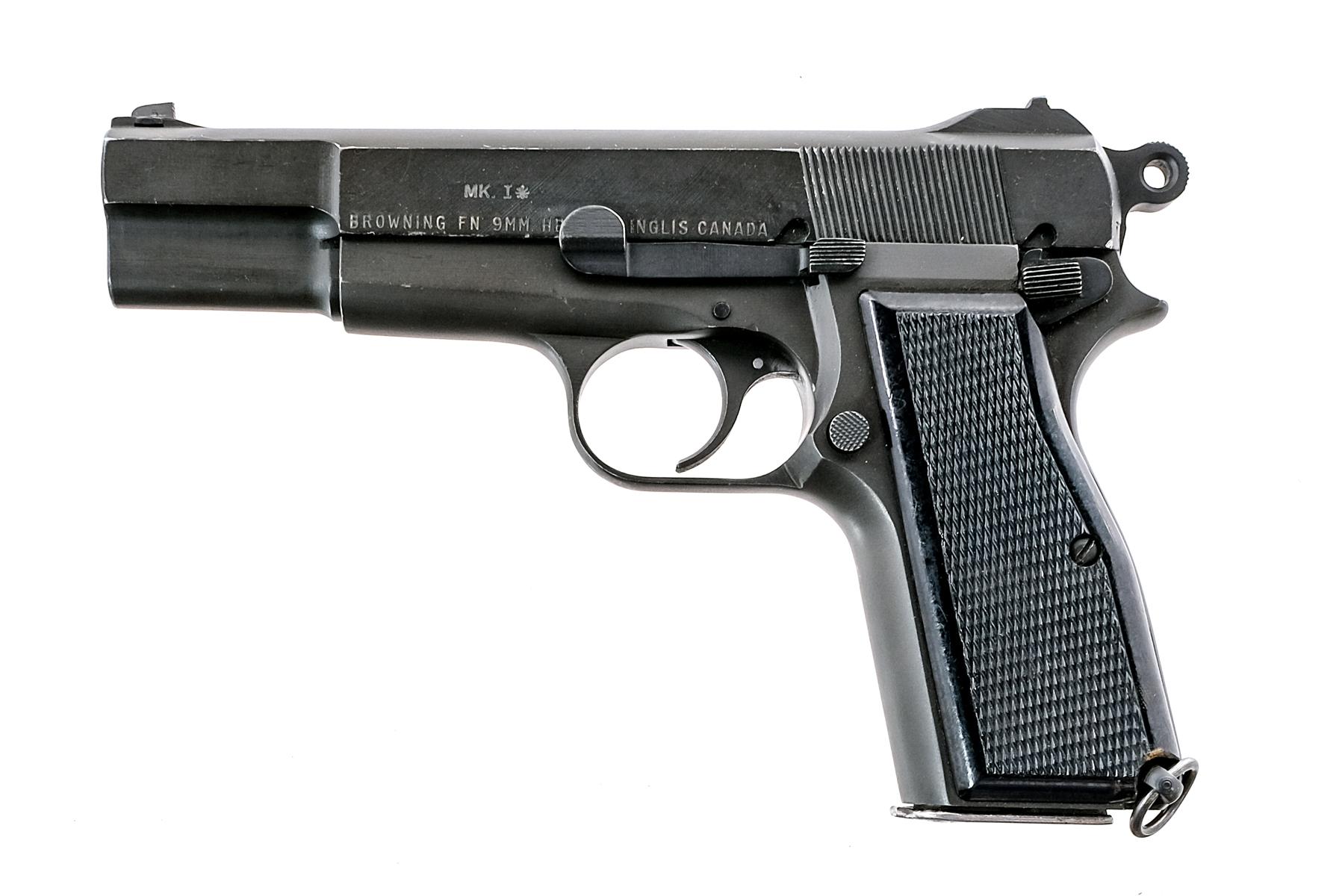 Inglis MK I* Hi Power 9mm Pistol w/stock
