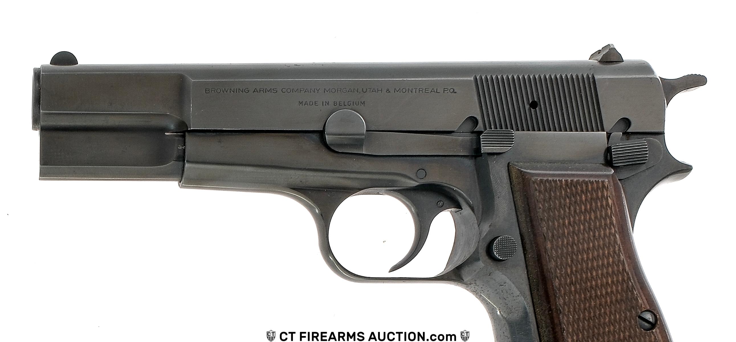 Belgian Browning Hi Power 9mm Semi Auto Pistol