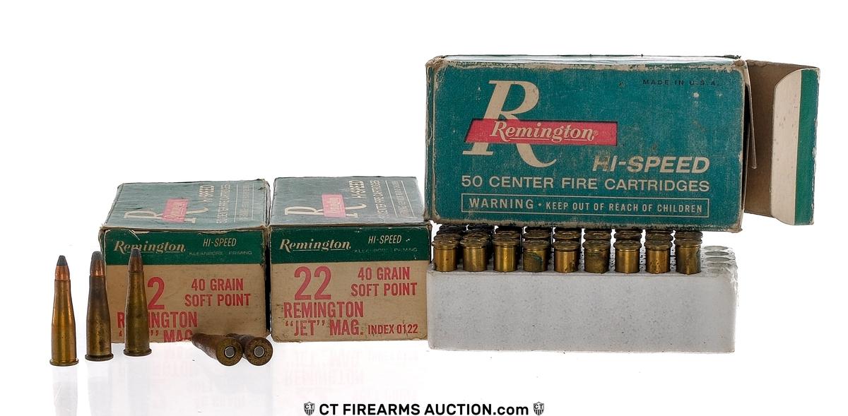 Vintage Remington 22 "Jet" Mag Ammunition 150Rds