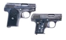 Estate Spanish Pistols .25 ACP Lot 2Pcs Pistol