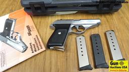SIG SAUER P230SL 9MM KURTZ Semi Auto Pistol. Very Good Condition. 3.5" Barrel. Shiny Bore, Tight Act