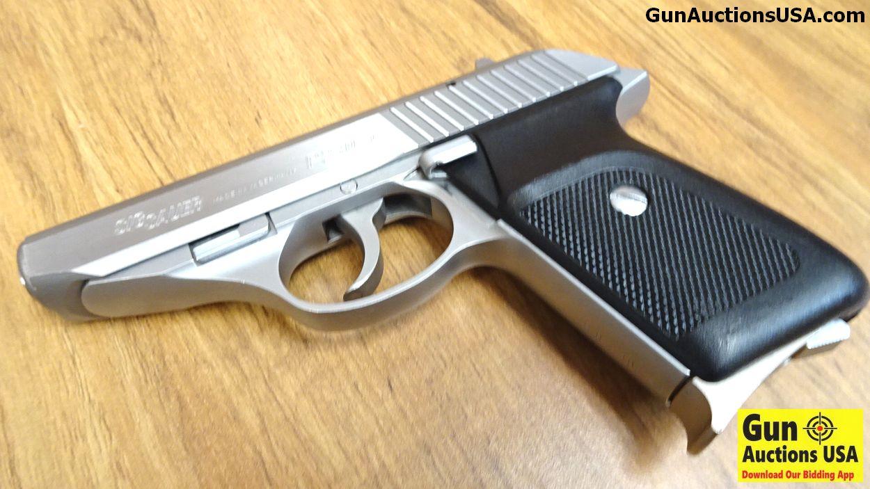SIG SAUER P230SL 9MM KURTZ Semi Auto Pistol. Very Good Condition. 3.5" Barrel. Shiny Bore, Tight Act