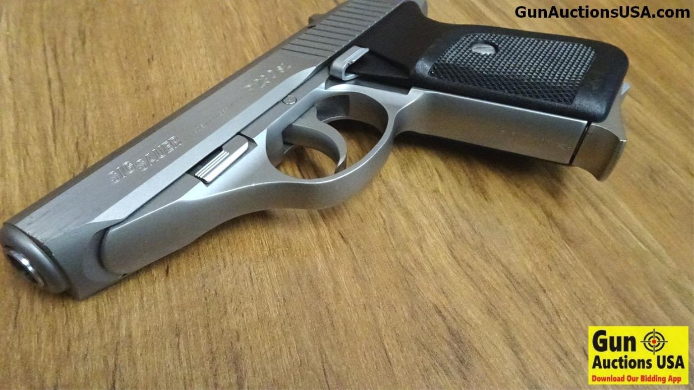 SIG SAUER P230SL 9MM KURTZ Semi Auto Pistol. Very Good Condition. 3.5" Barrel. Shiny Bore, Tight Act