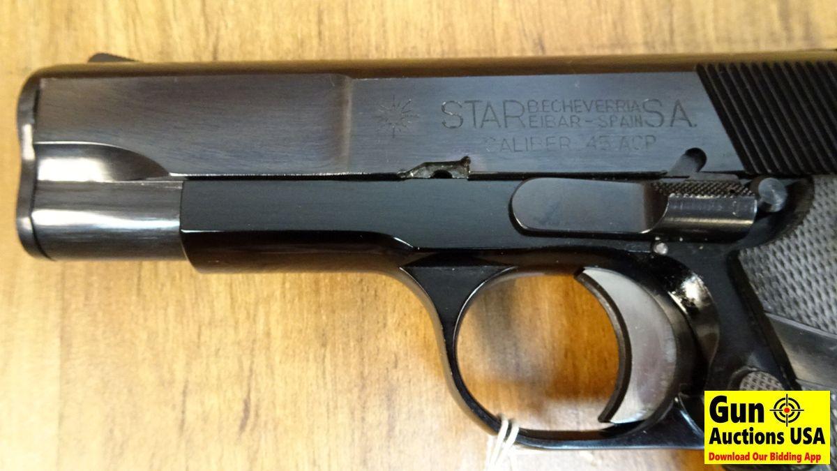 STAR Interarms PD .45 ACP Semi Auto Pistol . Like New. 4" Barrel. Shiny Bore, Tight Action Rare to F