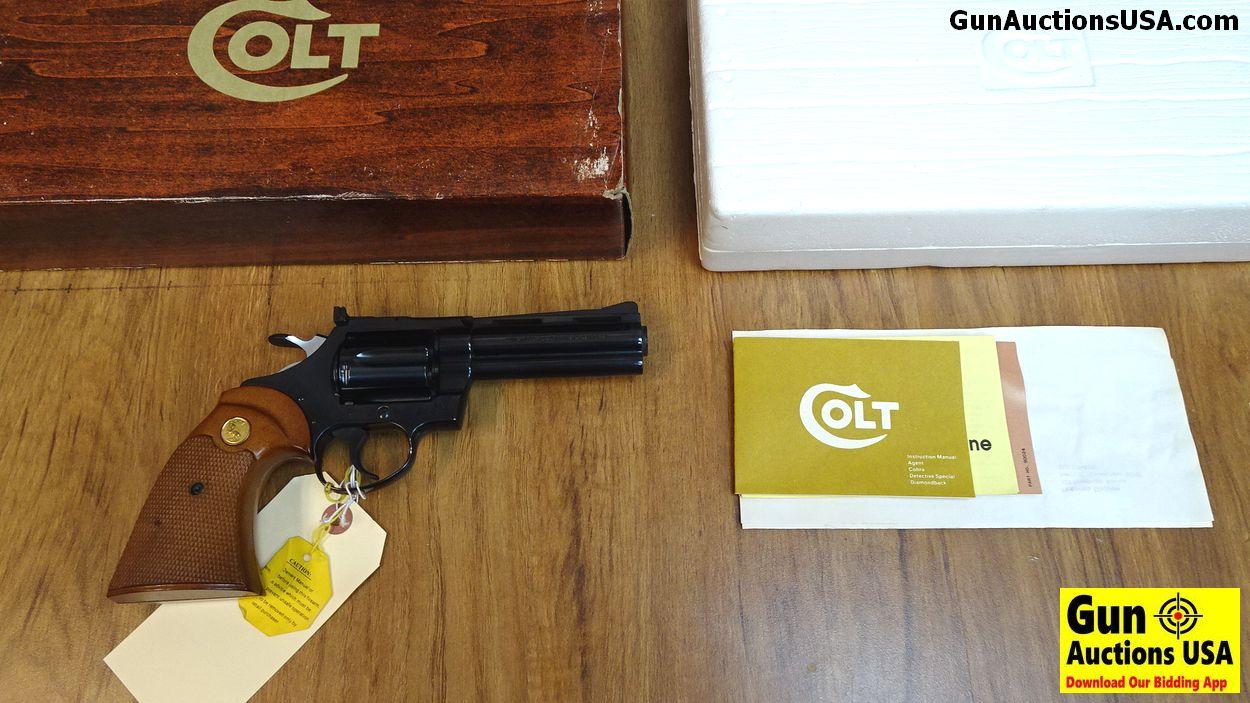 COLT DIAMONDBACK .38 S&W Collector's Revolver. Like New. 4" Barrel. Shiny Bore, Tight Action This Li