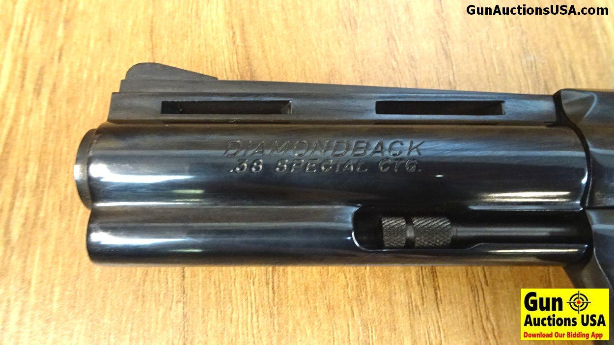 COLT DIAMONDBACK .38 S&W Collector's Revolver. Like New. 4" Barrel. Shiny Bore, Tight Action This Li