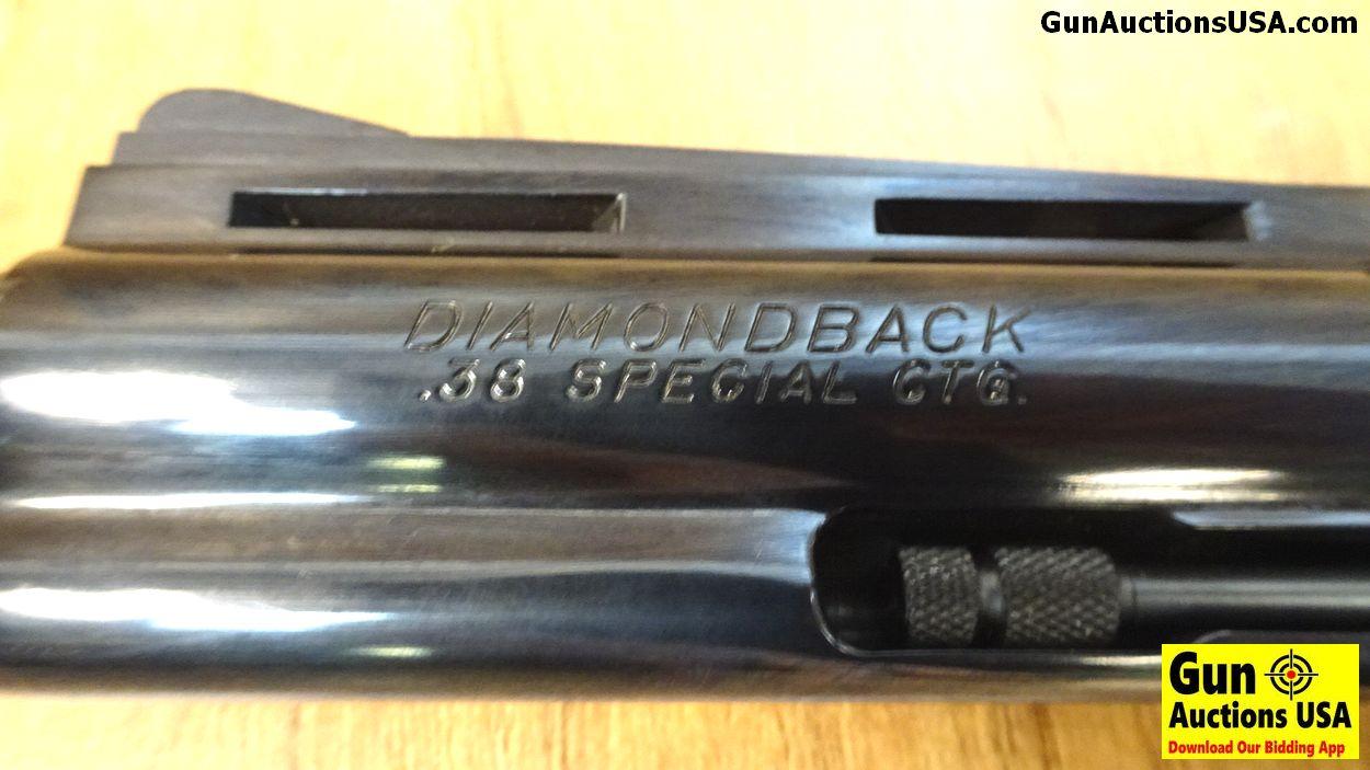 COLT DIAMONDBACK .38 S&W Collector's Revolver. Like New. 4" Barrel. Shiny Bore, Tight Action This Li