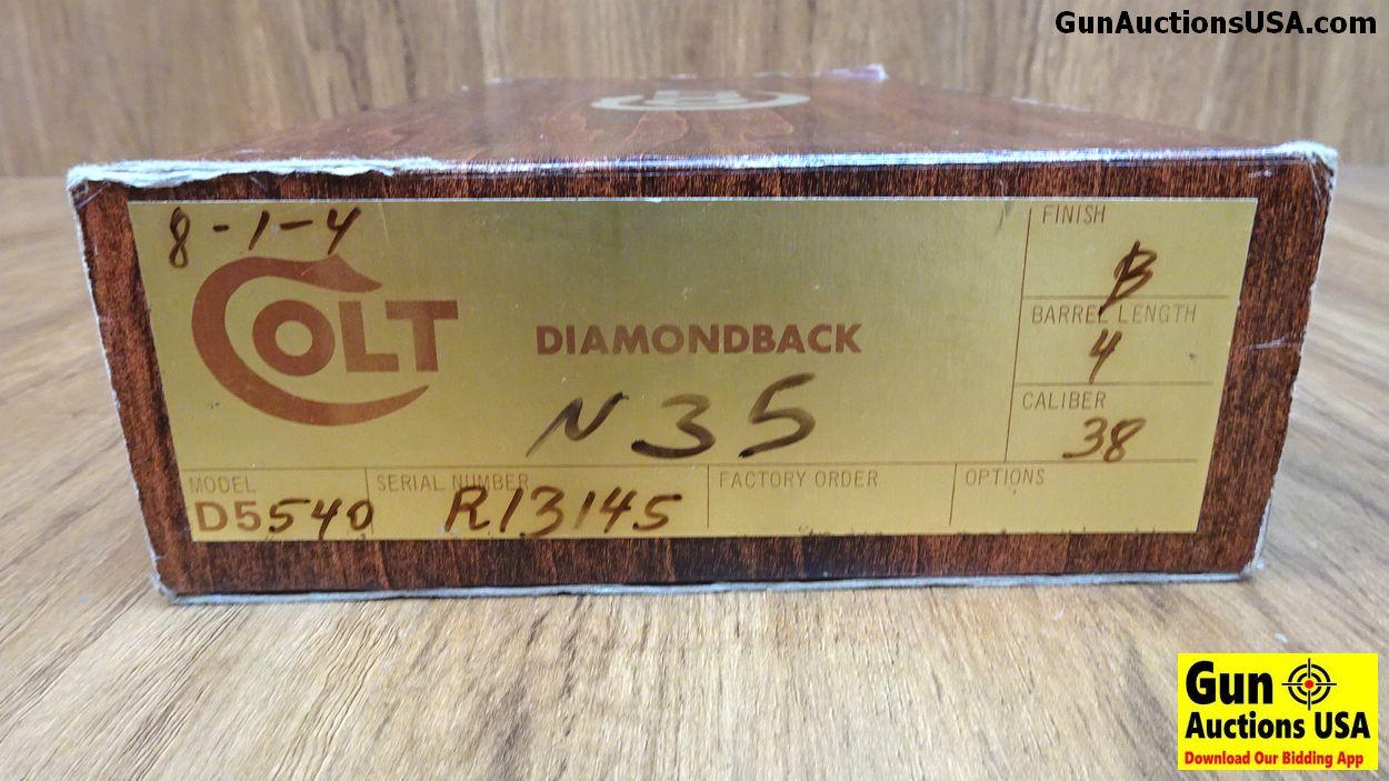 COLT DIAMONDBACK .38 S&W Collector's Revolver. Like New. 4" Barrel. Shiny Bore, Tight Action This Li