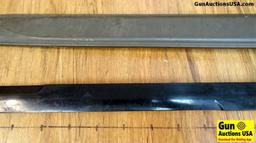 U.S. Navy Mark I Training Bayonet. Plastic blade. Has broken barrel ring, common on