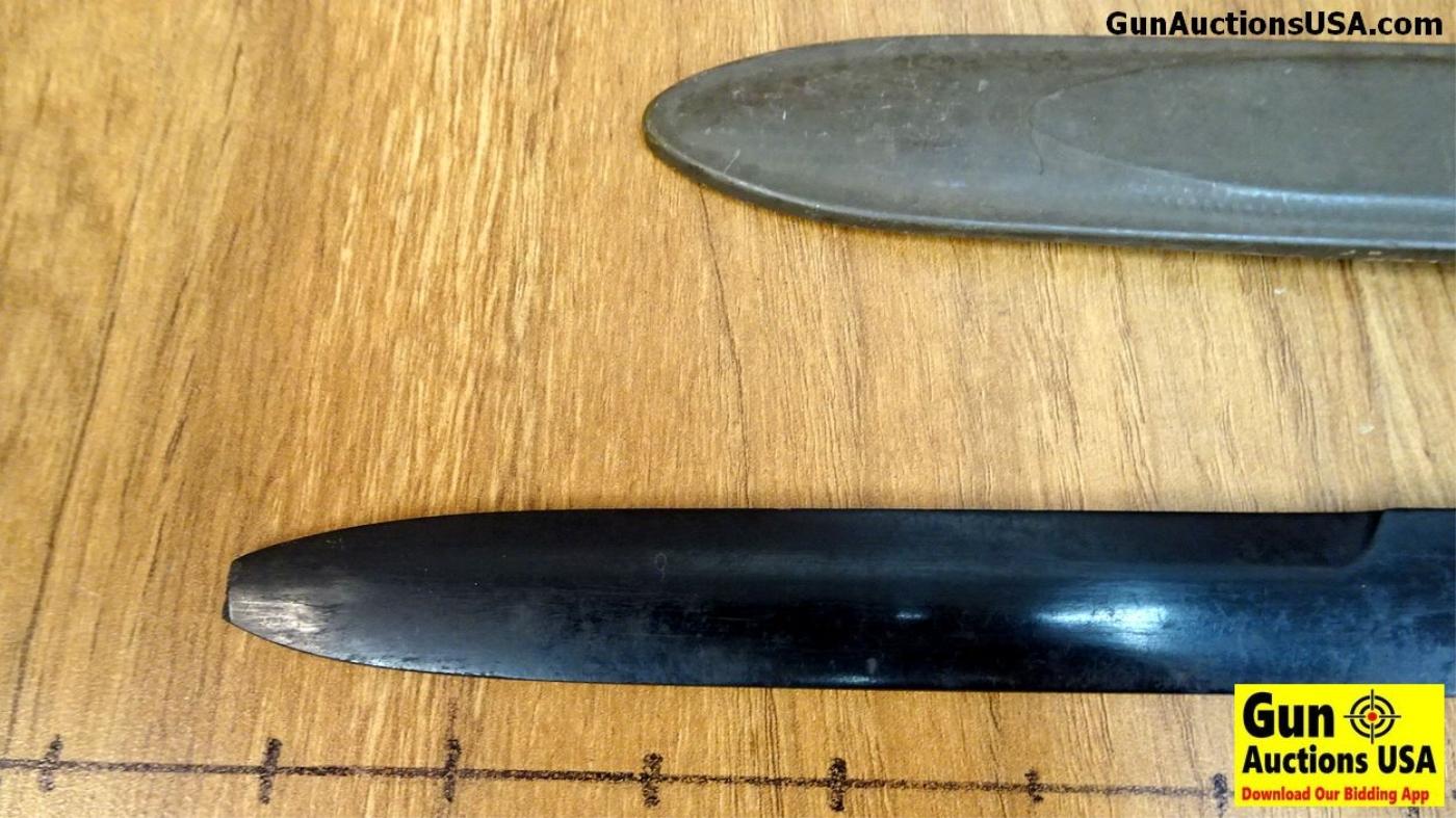 U.S. Navy Mark I Training Bayonet. Plastic blade. Has broken barrel ring, common on