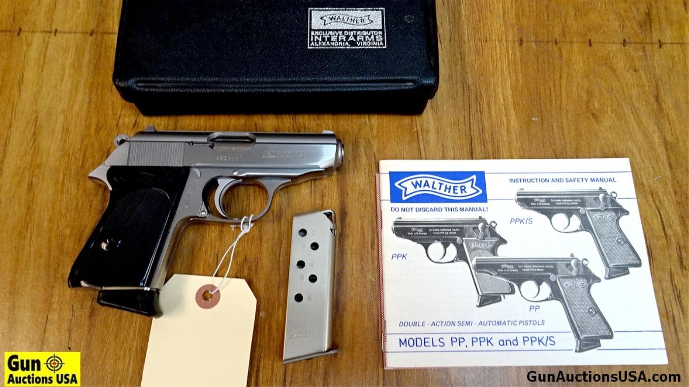 Walther PPK .380 ACP Pistol. Excellent Condition. 3.25" Barrel. Shiny Bore, Tight Action Features Po