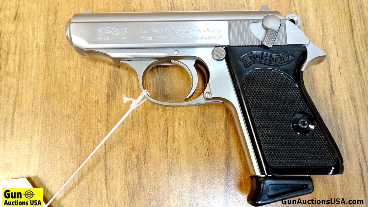 Walther PPK .380 ACP Pistol. Excellent Condition. 3.25" Barrel. Shiny Bore, Tight Action Features Po