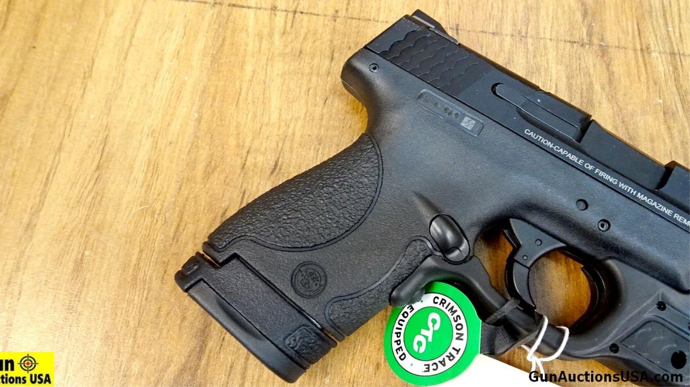 S&W M&P-9 SHIELD 9MM Pistol. NEW in Box. 3" Barrel. Fish scale Serrations at Rear of Slide, 3 Dot Wi