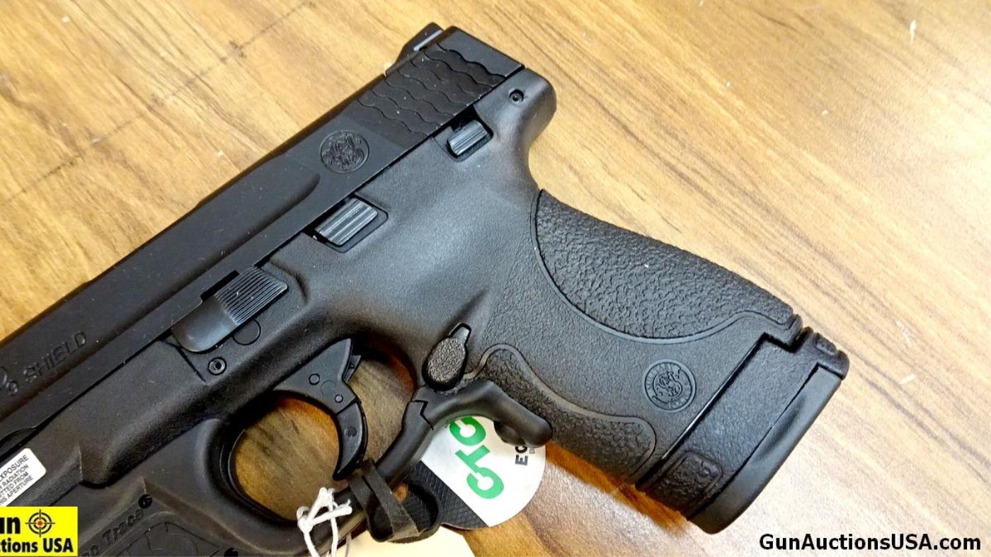 S&W M&P-9 SHIELD 9MM Pistol. NEW in Box. 3" Barrel. Fish scale Serrations at Rear of Slide, 3 Dot Wi