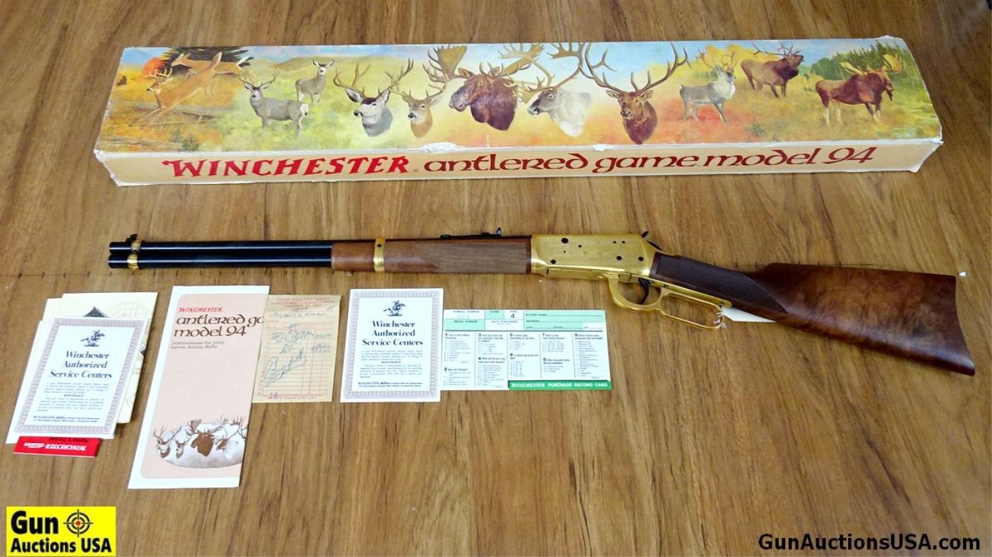 Winchester 94 30-30 WIN ANTLERED GAME COMMEMORATIVE Rifle. Like New. 20" Barrel. GORGEOUS!! Features