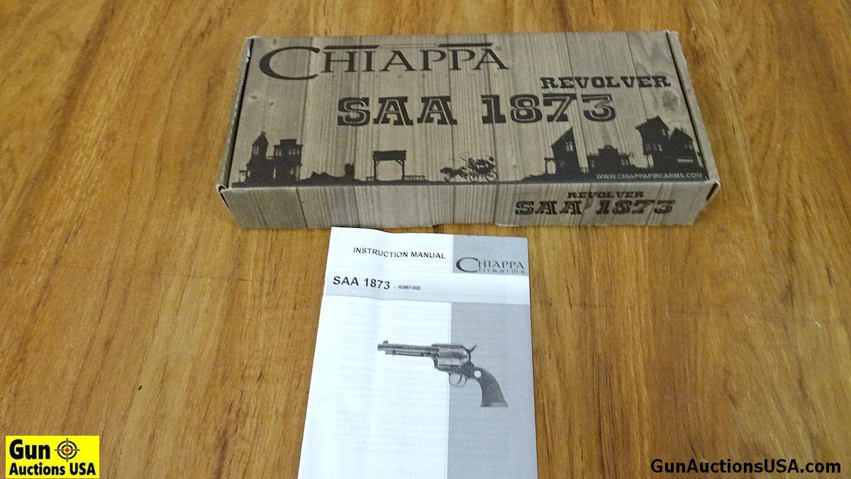 CHIAPPA SAA 17 .17 HMR Revolver. Excellent Condition. 4.5" Barrel. Shiny Bore, Tight Action All Blac