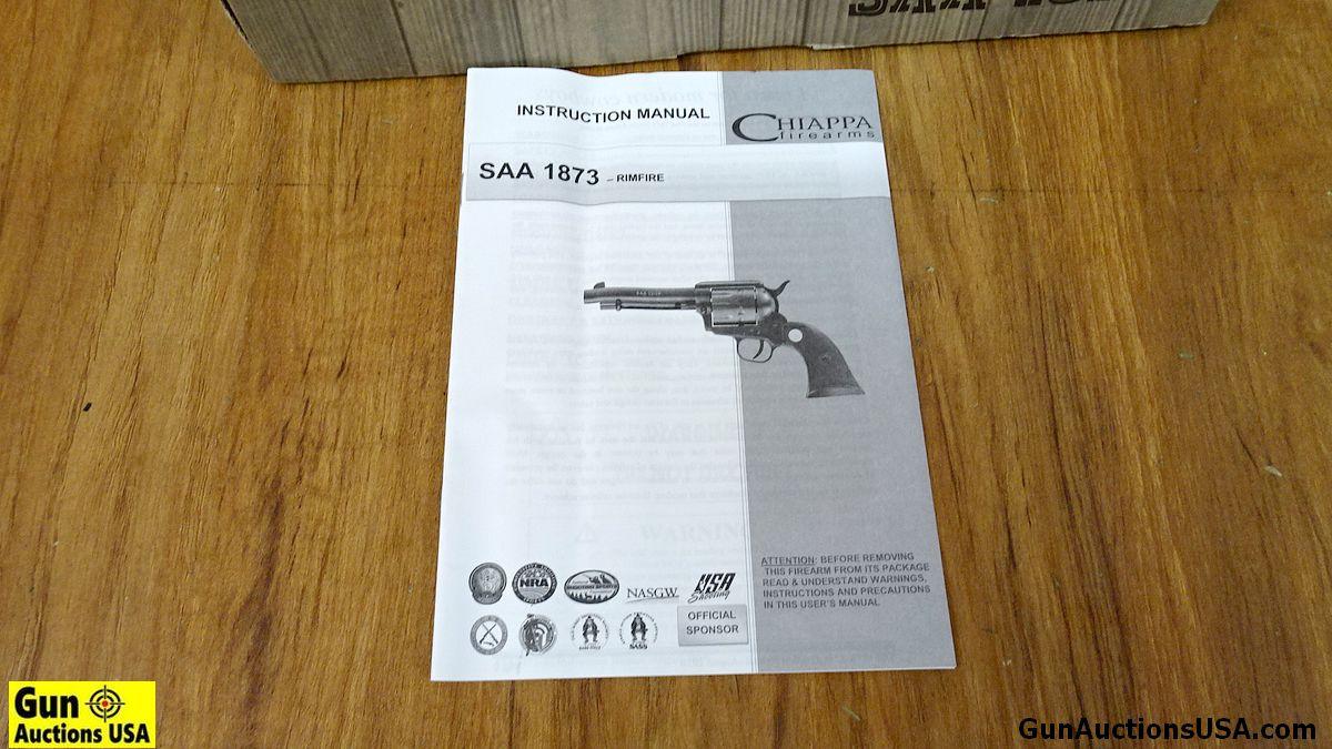 CHIAPPA SAA 17 .17 HMR Revolver. Excellent Condition. 4.5" Barrel. Shiny Bore, Tight Action All Blac