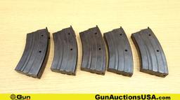 Ruger Mini-30 7.62x39 Magazines. Excellent. Lot of 5; All Steel Factory Ruger 20 Rd. Magazines. Weig