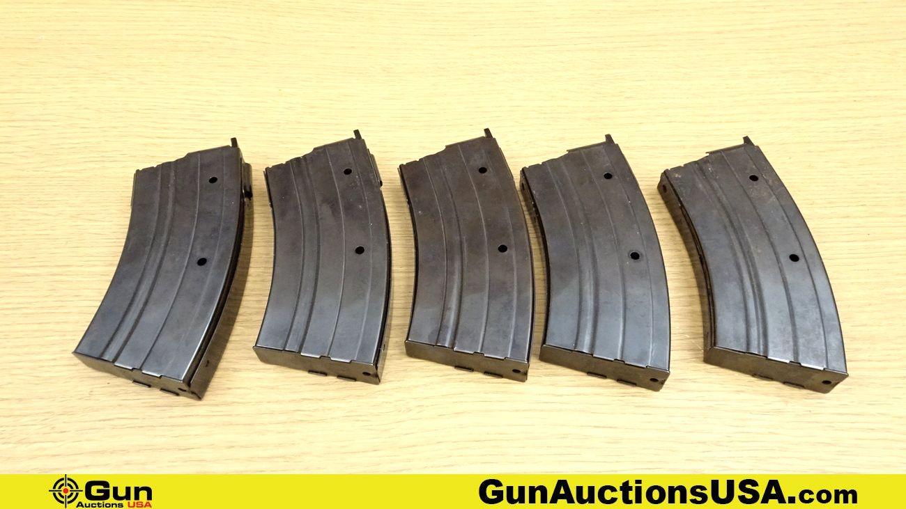 Ruger Mini-30 7.62x39 Magazines. Excellent. Lot of 5; All Steel Factory Ruger 20 Rd. Magazines. Weig