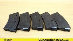 Ruger Mini-30 7.62x39 Magazines. Excellent. Lot of 5; All Steel Factory Ruger 20 Rd. Magazines. Weig