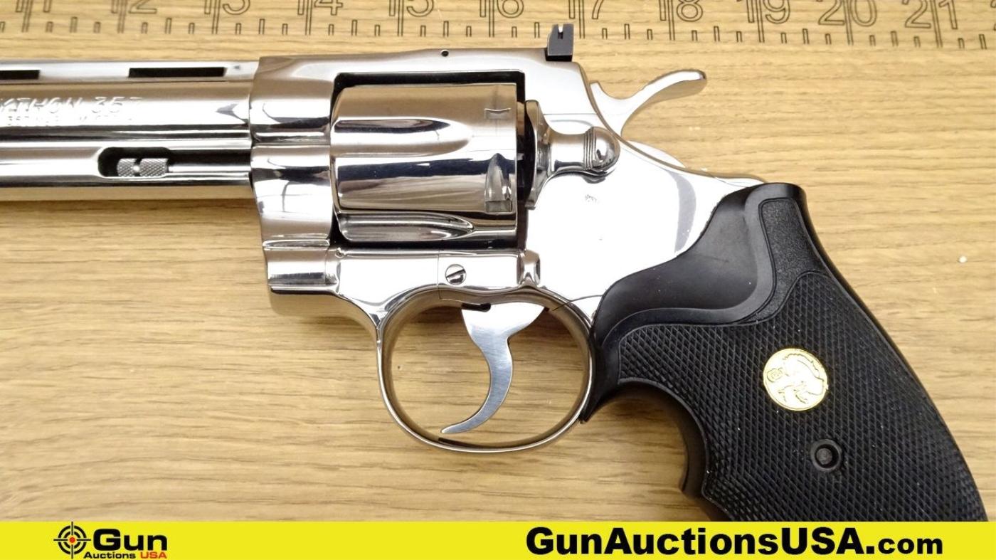 COLT PYTHON 357 .357 MAGNUM Revolver. Excellent. 6" Barrel. Shiny Bore, Tight Action Timeless beauty