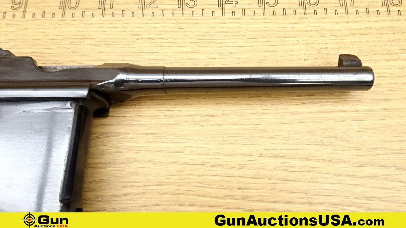 WAFFENFABRIK MAUSER OBERNDORF MAUSER BROOMHANDLE 9mm COLLECTOR'S Pistol. Excellent. 5.5" Barrel. Shi