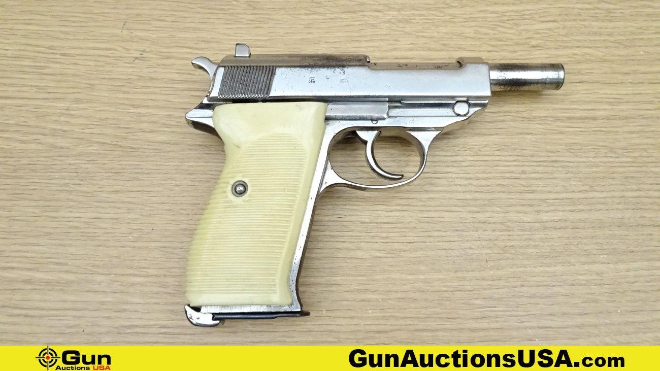 Walther P.38 9MM LUGER WAFFEN STAMPED Pistol. Good Condition. 4" Barrel. Shiny Bore, Tight Action Se