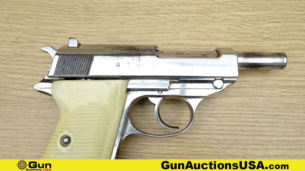 Walther P.38 9MM LUGER WAFFEN STAMPED Pistol. Good Condition. 4" Barrel. Shiny Bore, Tight Action Se