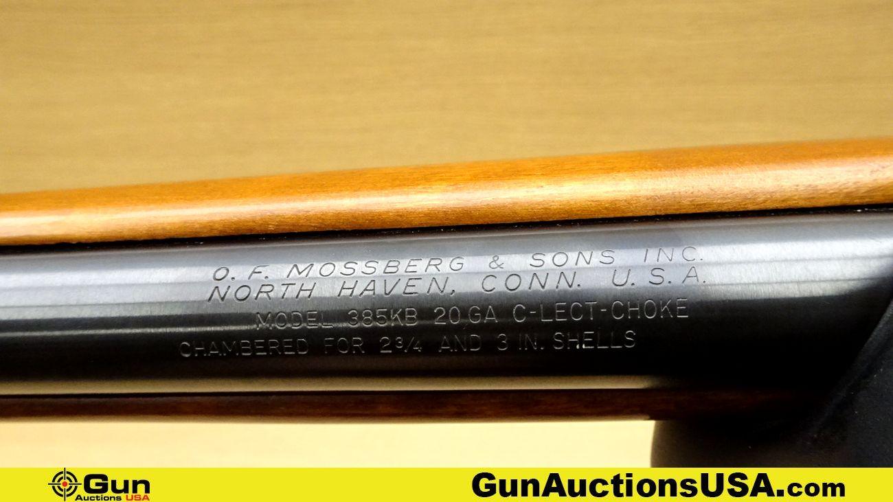 O.F. MOSSBERG & SONS, INC. 385KB 20 ga. Shotgun. Very Good. 28" Barrel. Shiny Bore, Tight Action Bol