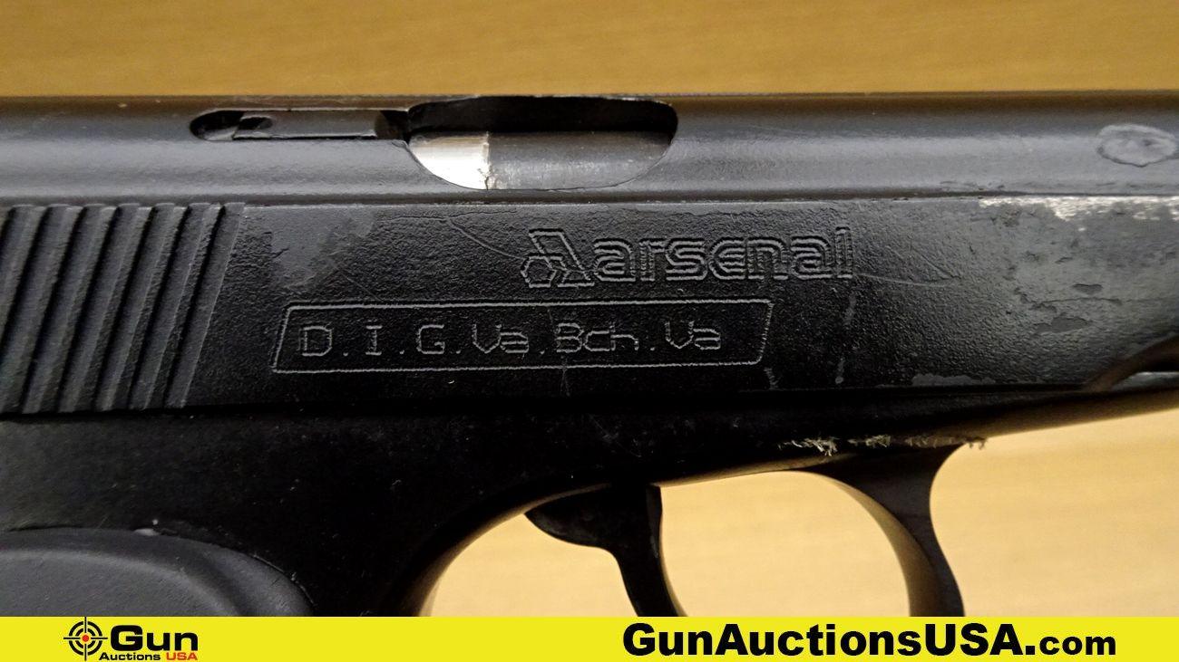 ARSENAL MAKAROV 9x18 Pistol. Fair Condition. 3.75" Barrel. Shiny Bore, Tight Action Semi Auto Featur