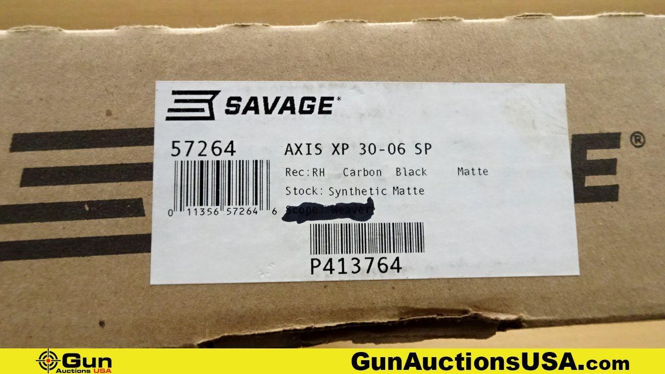 SAVAGE ARMS INC. AXIS XP 30-06SPRG Rifle. Like New. 22" Barrel. Bolt Action Features a Matte Black F